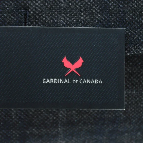 Cardinal of Canada NWT Wool Sport Coat Size 42R US In Gray & Blue Birdseye Plaid